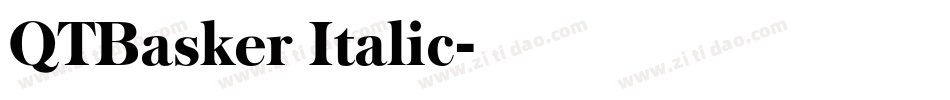 QTBasker Italic字体转换
